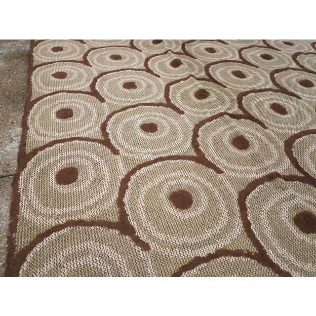 Mid 20th Century Galerie Shabab Collection Mid-20th Century Spanish Textile Flatweave Rug For Sale - Image 5 of 10