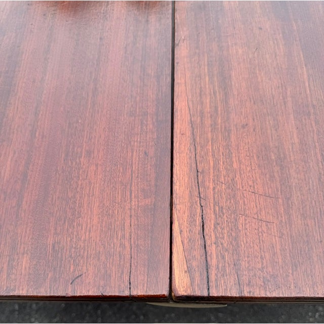 Wood Antique American 2 Pedestal Mahogany Dining Table Early 19th Century For Sale - Image 7 of 14
