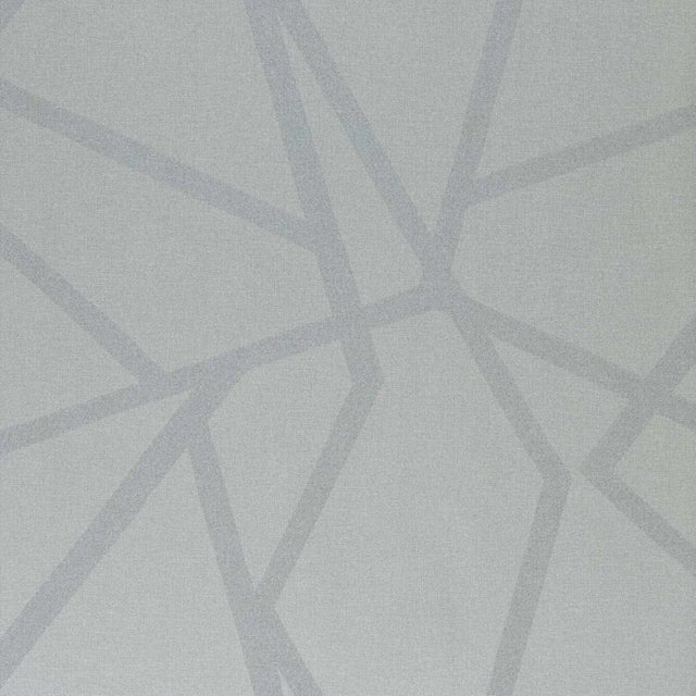 Harlequin Sumi Shimmer Wallpaper in Silver - a Sample For Sale