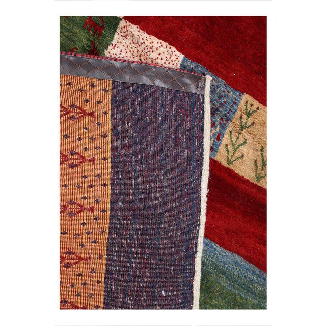 Traditional Pasargad DC Fine Hand Knotted Gabbeh Rug For Sale - Image 3 of 4