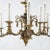 Wood French Empire Style Ebonized Bronze Twelve-Light Chandelier, Early 20th Century For Sale - Image 7 of 13