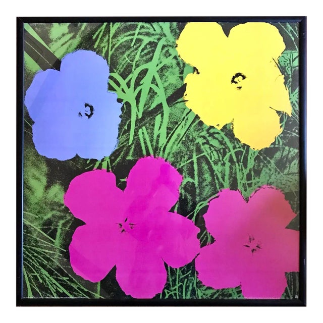 Vintage Andy Warhol Estate Flowers Screen Print For Sale
