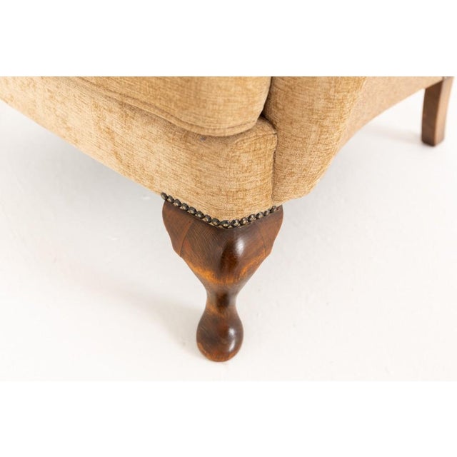 Georgian Revival Wing Back Armchairs, 1920s, Set of 2 For Sale - Image 4 of 7