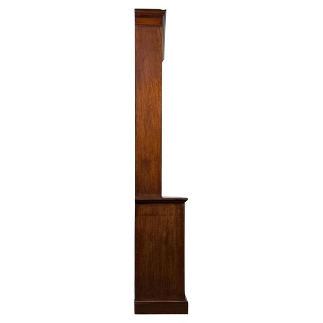 Wood Antique Tall Mahogany Open Bookcase For Sale - Image 7 of 12
