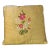 Vintage Gold Silk With Floral Embroidery Design Pillow For Sale