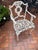 Molla Set of 4 Vintage Hollywood Regency Molla Cast Aluminum Arm Chair For Sale - Image 4 of 12