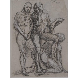Auguste Rodin, Trois ombres parlant à Dante, Etching For Sale