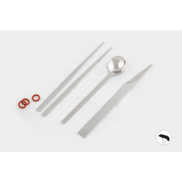 Stainless Steel Cutlery by Bettisatti, Set of 4 For Sale - Image 4 of 6