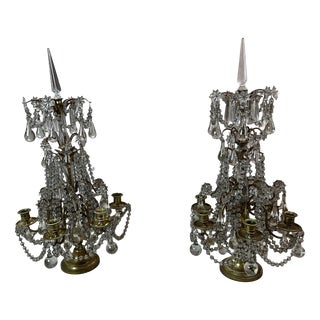 Antique Louis XVI Girandoles, 1890, Set of 2 For Sale
