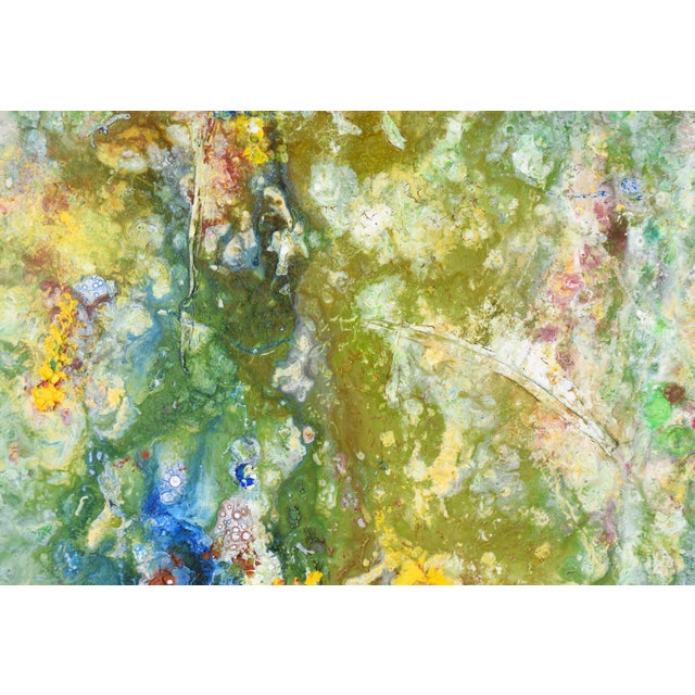 "Meadow" - Textured Expressionist Composition in Acrylic on Canvas by Charles David Francis For Sale - Image 10 of 10