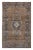1950s Hand-Knotted Vintage Sivas Rug in Beige-Brown With Medallion Floral Pattern For Sale In New York - Image 6 of 6