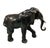 Metal Vintage Patinated Bronze Elephant Sculpture For Sale - Image 7 of 12