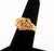 Contemporary 18k Yellow Gold Ruby Diamond Emerald Leopard-Form Ring For Sale - Image 3 of 9
