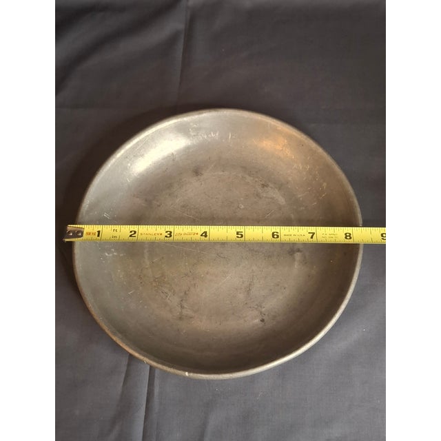 Antique 18thC German Pewter Judaica Shallow Bowl Georg Daniel Mayse Hebrew For Sale - Image 13 of 14