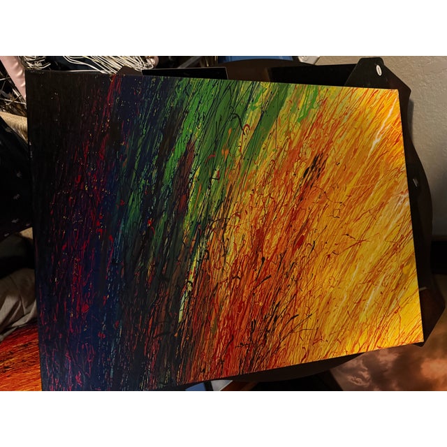 Textile Original Signed Milen “Walking on Sunshine For Sale - Image 7 of 7