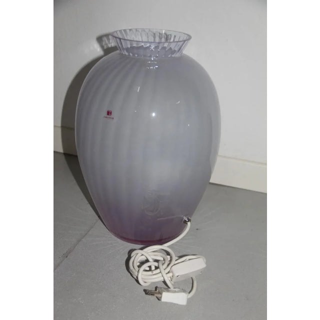 Murano Glass Vase Table Lamp by Carlo Moretti, 1970s For Sale - Image 9 of 9