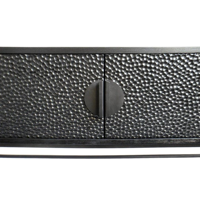 Black Black Oak Seeded Sideboard Credenza For Sale - Image 8 of 11