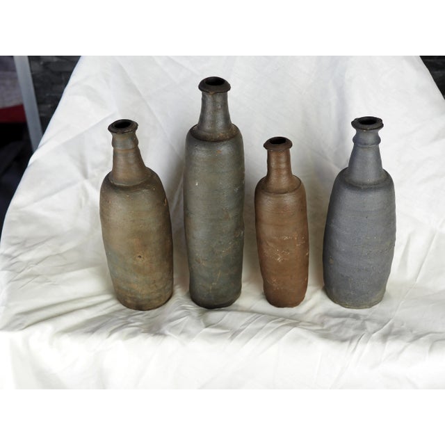 19th Century French Ger Norman Stoneware Bottle, Tall Type 1 For Sale - Image 11 of 13