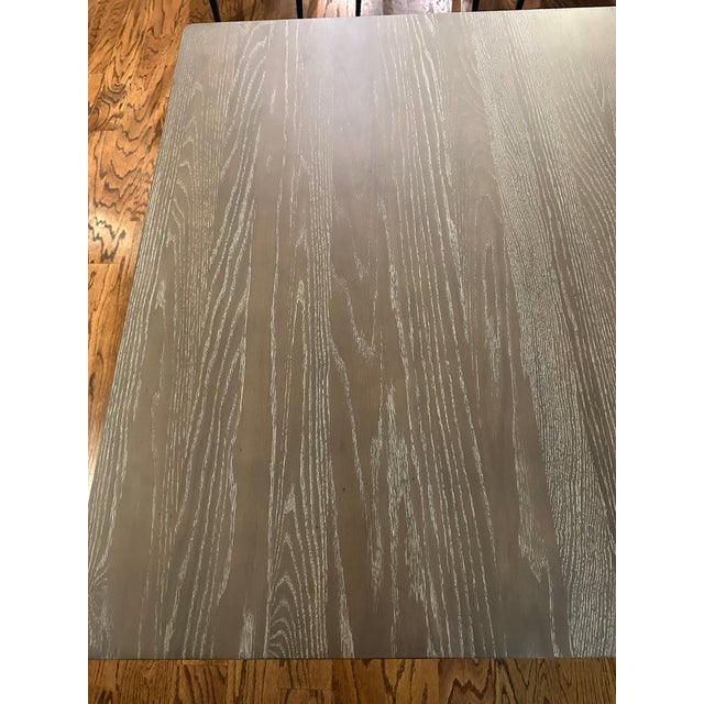 Wood Ethan Allen Corin Trestle Extension Dining Table For Sale - Image 7 of 11