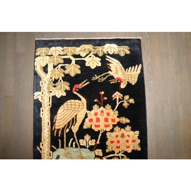 Early 20th Century Early 20th Century Chinese Batou Small Rug - 2'1" x 4' For Sale - Image 5 of 5