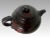 Chinoiserie Mid 20th Century Lucky Peach Yixing Zisha Chinese Unglazed Red Leaf Tea Pot With Twig Handle on Carved Wood Stand For Sale - Image 3 of 10