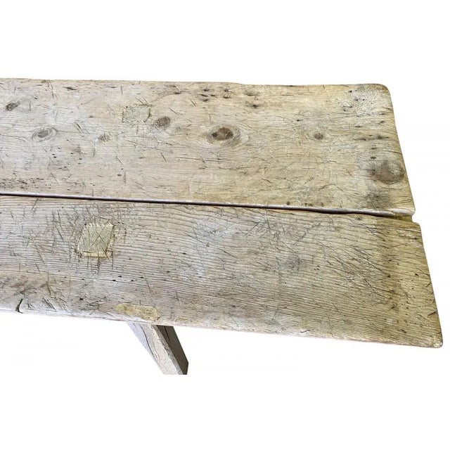 Primitive 18th Century Catalan Long Console Table For Sale - Image 11 of 12
