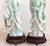 1900 - 1909 Pair 10" Antique Chinese Qing Natural Jadeite Jade Kuan Yin With Cranes & Stands For Sale - Image 5 of 12