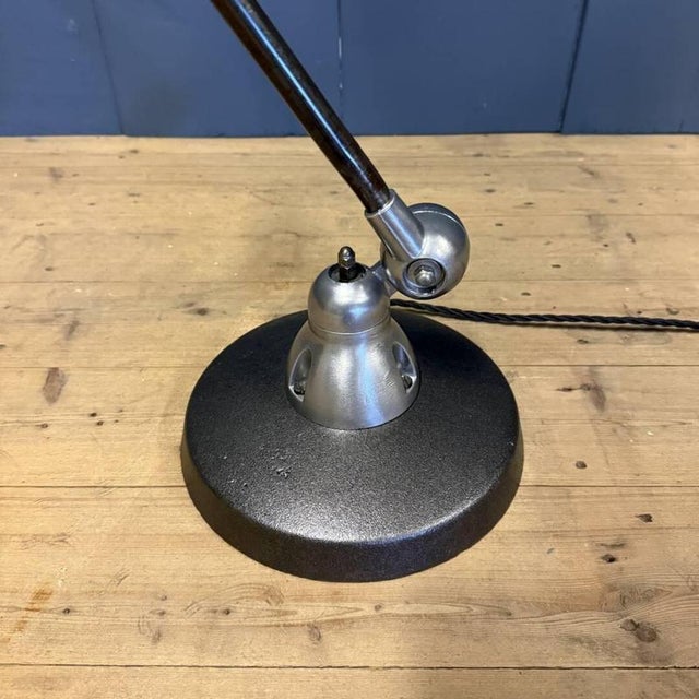 Five-Arm Floor Lamp with Blue Brand Plate from Jieldé, 1950s For Sale - Image 16 of 18