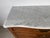 1960s Vintage French Provincial Louis XV Style Walnut & White Marble Top Three-Drawer Commode For Sale - Image 12 of 17