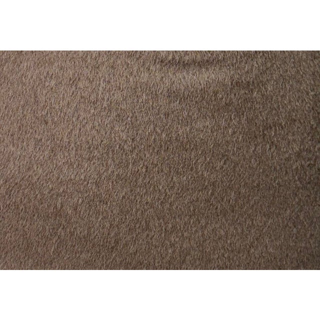 Custom pair of 22" pillows covered in Kravet "Alpaca Drift" in color umber. These pillows have tapered corners to prevent...