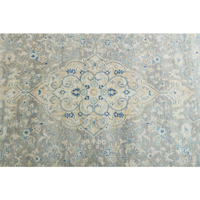 Textile 1970s Vintage Persian Handmade Wool Cotton Area Rug For Sale - Image 7 of 11