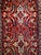 Vintage Persian Lilian Rug, Handknotted Wool, Geometric Pattern, Red & Ivory, 3x7 For Sale - Image 4 of 18