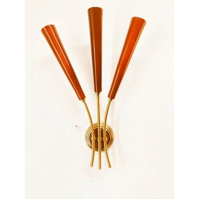 Red Sputnik Wall Sconce For Sale - Image 9 of 11