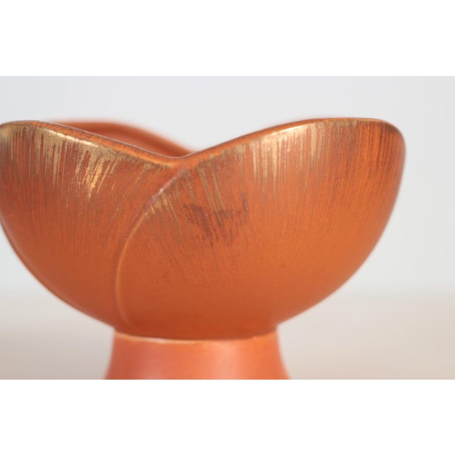 1963 Sun Glo Ceramic Pedestal Bowl by Inarco For Sale - Image 4 of 10