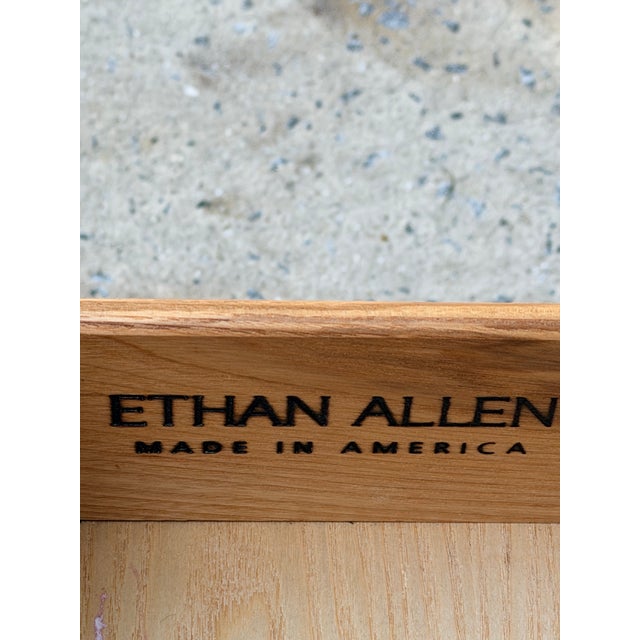 Ethan Allen Ethan Allen Eugene Mahogany Nightstand Table For Sale - Image 4 of 10