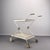 White Serving Trolley in Perforated Sheet Metal attributed to Vereinigte Werkstätten München, Germany, 1950s. For Sale - Image 11 of 11