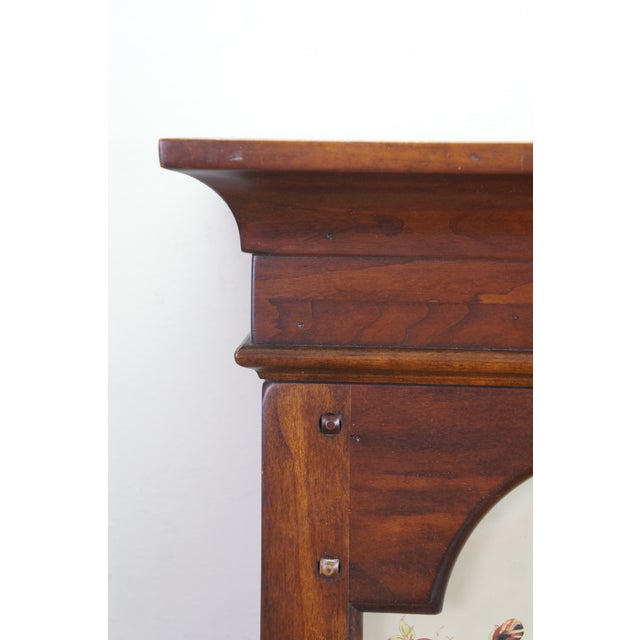 Wood Howard Miller American Country Farmhouse Mahogany Regulator Wall Clock German For Sale - Image 7 of 18