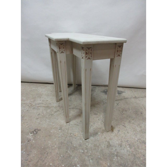 Contemporary Console Table Swedish Gustavian Style For Sale - Image 3 of 5