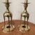 Metal Mid 20th Century Japanese Solid Brass Open Base Candlesticks- a Pair For Sale - Image 7 of 13