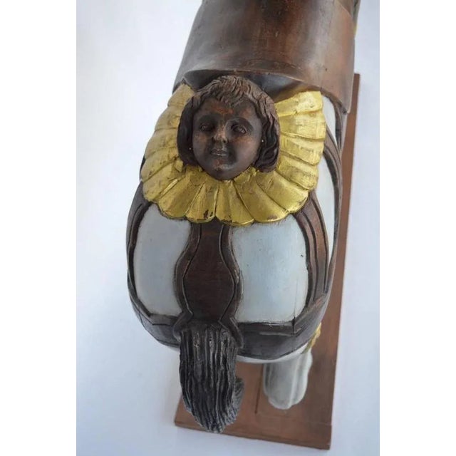 1900 - 1909 1900s Painted Wooden Carousel Horse For Sale - Image 5 of 7