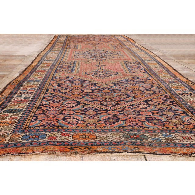 Late 19th Century Persian Malayer Rug, 07'02 X 18'11 For Sale - Image 9 of 10