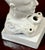 19th Century Staffordshire Creamware Phrenology Head Inkwell, Stamped “55” For Sale In West Palm - Image 6 of 13