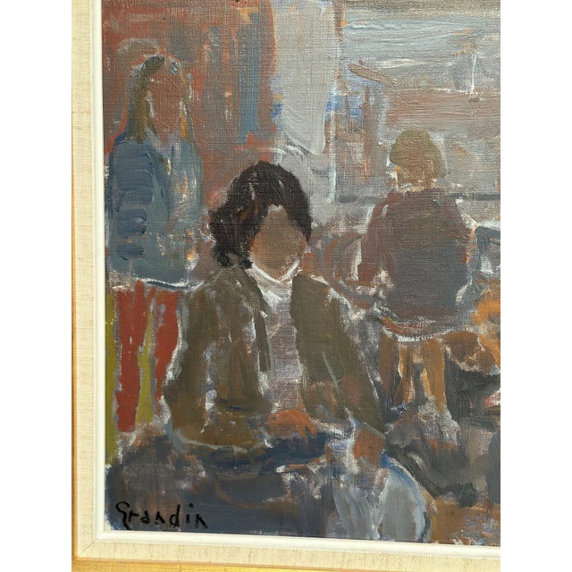 Svän Grandin, Gathering, 1960s, Oil on Canvas, Framed For Sale - Image 14 of 18