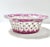 Ceramic Vintage Pink Chinoiserie Reticulated Porcelain Centerpiece Bowl / Decorative Fruit Bowl For Sale - Image 7 of 10