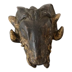 Rare Bronze Ram Helmet Ornament – Wwi Verdun Battle Commemorative
