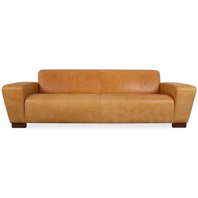 Cognac Leather 3-Seater Sofa from Machalke For Sale - Image 13 of 13