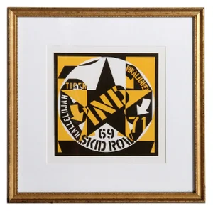 Robert Indiana Skid Row Lithograph