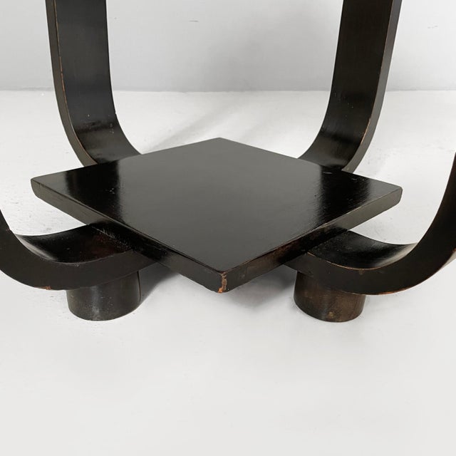 Art Deco Italian Coffee Table in Wood and Black Wood, 1930s For Sale - Image 10 of 14
