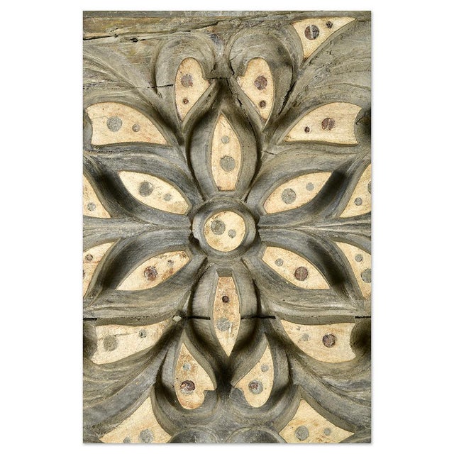 Indian Wall Print Panel on Base For Sale - Image 4 of 6