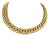 Mayor's 18k Yellow Gold Beveled Curb Link Necklace For Sale